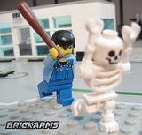 BrickArms BASEBALL BAT for Minifigures -Dark Brown- Minifig Accessory