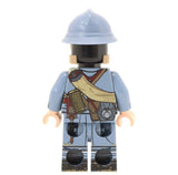 WW1 French Soldier with Gas Mask Minifigure - United Bricks