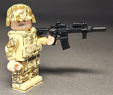 BrickArms M4 Force Recon w/Tan PEQ for Minifigures - NEW