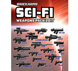 BRICKARMS Sci-Fi Weapons Pack 2017 for  Minifigures Limited Edition