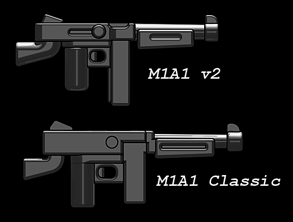 BrickArms M1A1 V2 SMG Weapon For Minifigures -WWII- NEW – Nashvegas Bricks