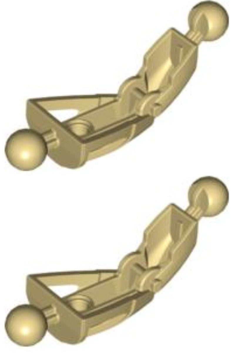 Lego Bionicle Toa Nuva Leg Section -part 43557- Tan 2 piece lot ...