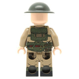 WW2 British Army Rifleman Minifigure (Mid Late War) NEW United Bricks