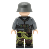 WW2 Panzergrenadier Telo Mimetico Minifigure - United Bricks 2022 Weekend Blitz