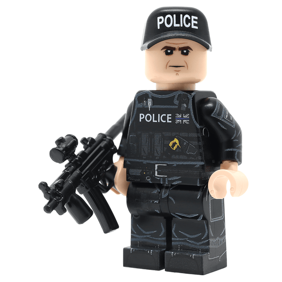 British AFO Police Custom Minifigure  - United Bricks
