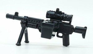 BrickArms M240B-USMC w/PEQ Pintle Bipod + Ammo Can for Minifigures -NEW-