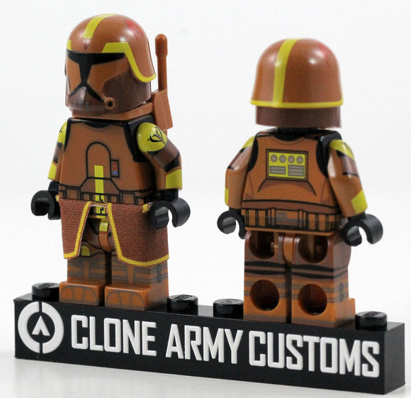 Clone Army Customs CWP1 FLAME Geo TROOPER w/Helmet -Fully Printed Body!