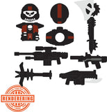 Custom Shock Trooper Accessory Pack for Minifigures -Black Annihilator