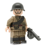 WW2 Soviet Soldier in Telogreika (PPSh-41)  Minifigure Printed NEW United Bricks