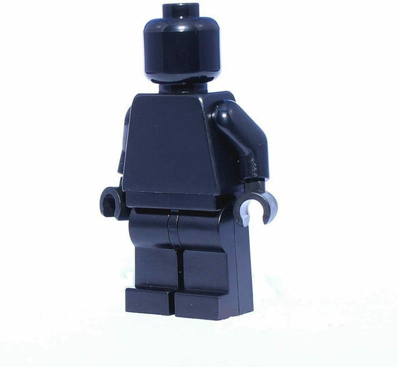 Lego MONOCHROME Solid BLACK Minifigure - Plain Black  Color- Statue NEW