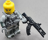 BrickArms AK-Elyse Weapon for Minifigures -Soldier Military -NEW- Black