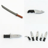 Brick Tactical Custom OVERMOLDED BLADE WEAPONS for Minifigures -Pick Style- NEW