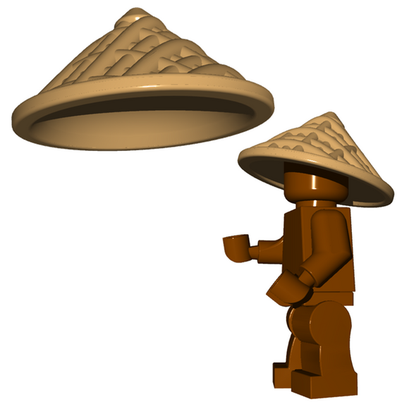 Custom STRAW HAT for Minifigures -Pick your Color!