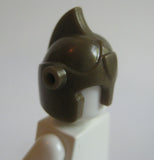 Custom BATTLE HELM for Minifigures Castle Elf LOTR Medieval -BRONZE-