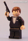Brickarms Spy Pistol for Minifigures -NEW- Pack OF 2 Black