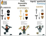 Brickforge DWARF Accessory PACK for Custom  Minifigures - Pick your Style