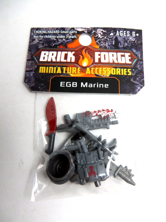 Custom Shock Trooper Accessory Pack for Minifigures -Dark Gray EGB Marine