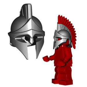 Custom Spartan Helmet and Plume for Minifigures Ancient Greece -Pick Color! NEW