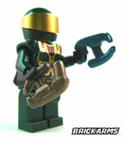 Brickarms ENERGY PISTOL Gunmetal for Minifigures -Spartans Space Marines -NEW
