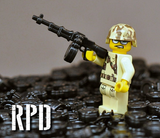 BrickArms RPD Machine Gun for Minifigures -Soldier Military Special Ops NEW