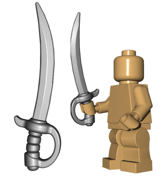 Custom CAVALRY SABER for Minifigures -Pick your Color! NEW Brickwarriors