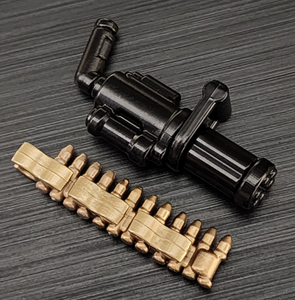 Brickarms Commando Minigun for Custom Minifigures NEW - Black/Brass