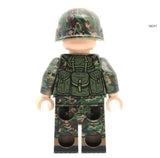 US Army Woodland Camo Soldier Minifigure  NEW United Bricks