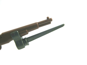 BrickArms U CLIP & BAYONET Accessories for Minifigure Weapons NEW (Gunmetal)