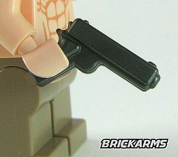 Brickarms M1911 Classic PISTOL Gunmetal for  Minifigures -NEW- LOT OF 2
