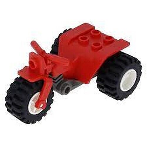 Lego ATV 3 Wheeler Tricycle City Police Town Vehicle -Red-