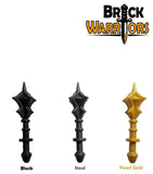 Custom FLANGED MACE for Minifigures -Pick your Color! Castle LOTR -NEW