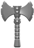 BrickArms BATTLE AXE Weapon for Minifigures NEW -Gunmetal-