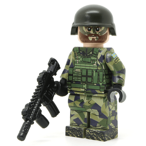 Swedish Army Ranger Minifigure - United Bricks 2022 Weekend Blitz