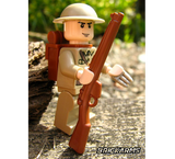 BrickArms SMLE Rifle for Minifigures - Brown- NEW Soldiers