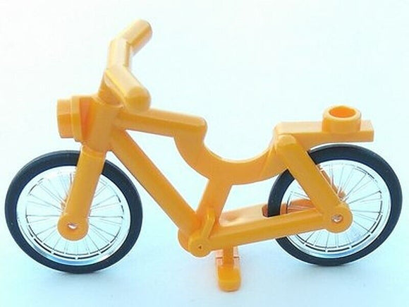 Lego BICYCLE for Minifigures to Ride - Bright Light Orange-