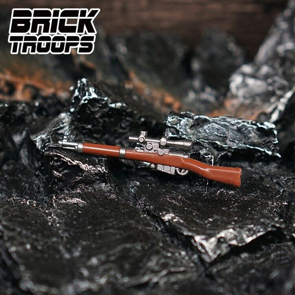 Custom Sniper Rifle for Minifigures WWII -NEW- Brick Troops Leyile 767