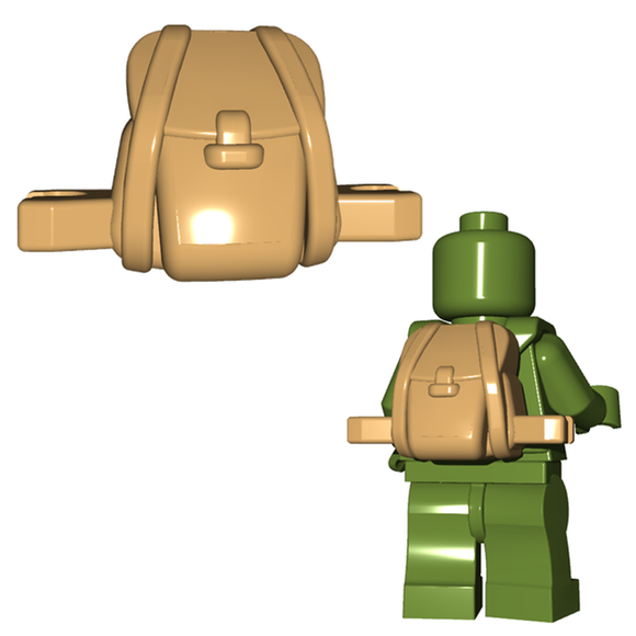 Brickwarriors RUCKSACK Accessory for  Minifigures -Pick your Color!-