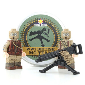 WW1 British Machine Gun Team Collectible Tin NEW United Bricks