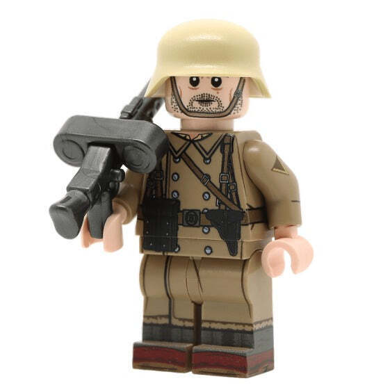 WW2 DAK Machine Gunner Minifigure - United Bricks