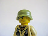 Brickarms STAHLHELM German WW2 Helmet Headgea for Minifigures -Pick your Color!-