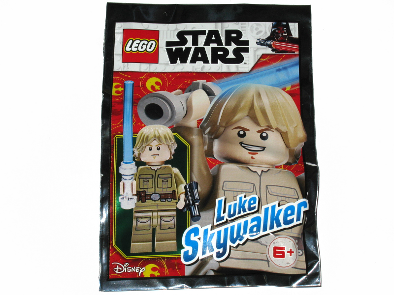 Genuine Lego LUKE SKYWALKER Foil Pack Minifigure Star Wars 912065 ...