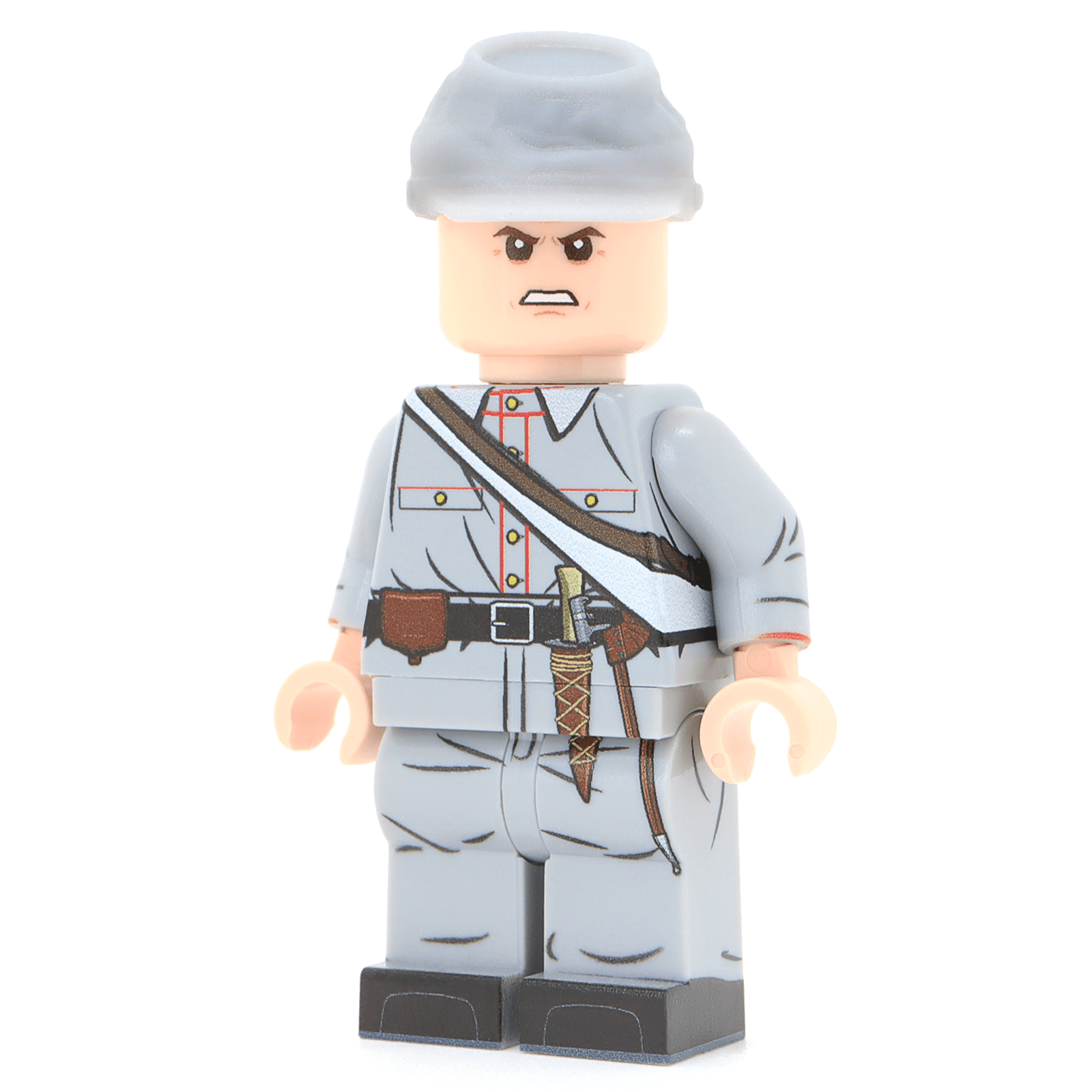 Confederate Army Soldier Civil War made w/ real LEGO® army builder  minifigure