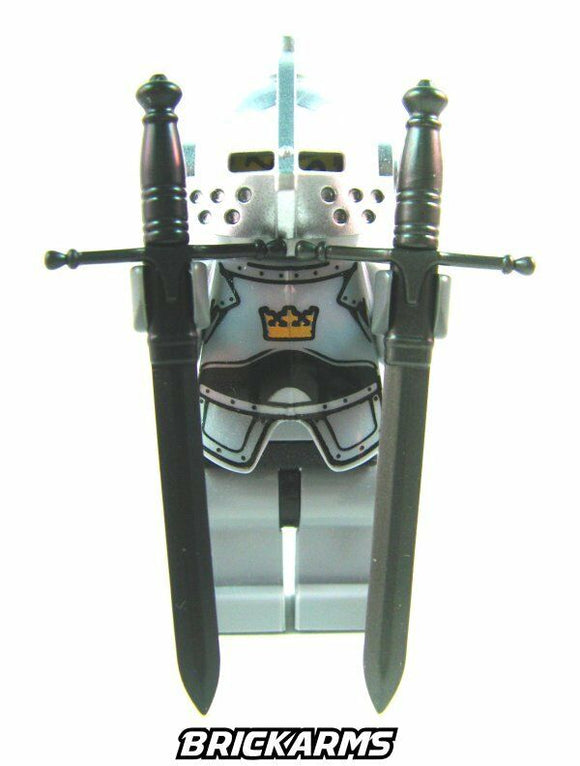 BrickArms CLAYMORE SWORD for Minifigs Castle LOTR Templar Knight - Pick Color