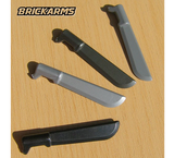 BrickArms MACHETE Blade Weapon for Minifigures NEW -Gunmetal-