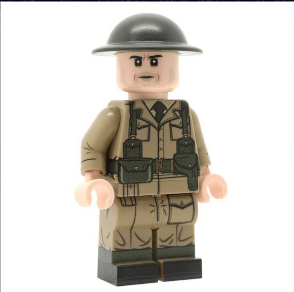 WW2 British Army Officer Minifigure (Mid Late War) NEW United Bricks