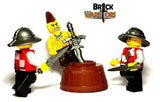Custom KETTLE HELM Medieval Infantry for  Minifigures-Pick your Color!-