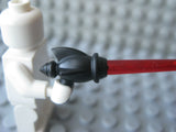 Custom Sci-Fi RAYGUN Space Pistol for Minifigures -Black with Red Beam-