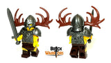 Custom VIKING Armor for  Minifigures -Pick your Color!  Castle MOC Project