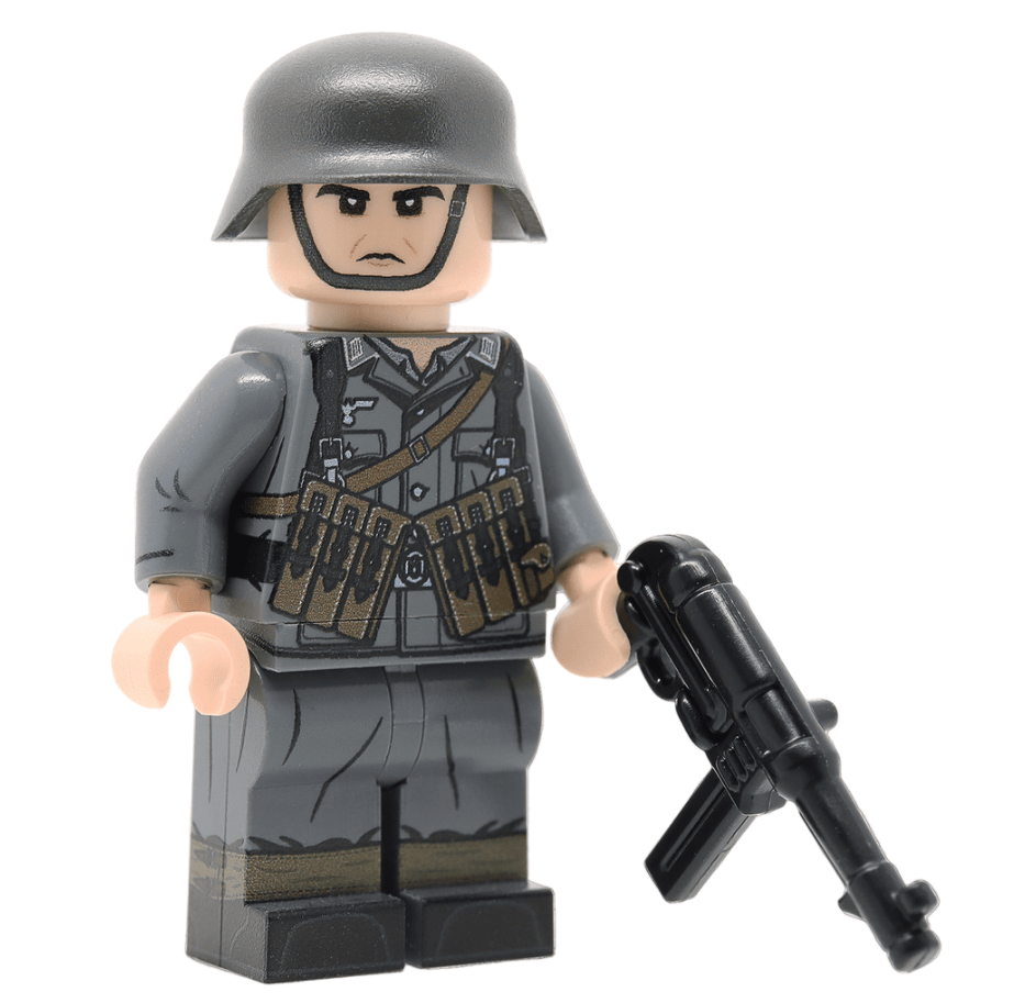 WW2 German NCO Minifigure (Mid-Late War)- United Bricks – Nashvegas Bricks