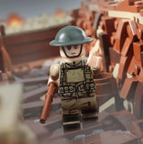 WW1 AEF Army Soldier Minifigure -United Bricks